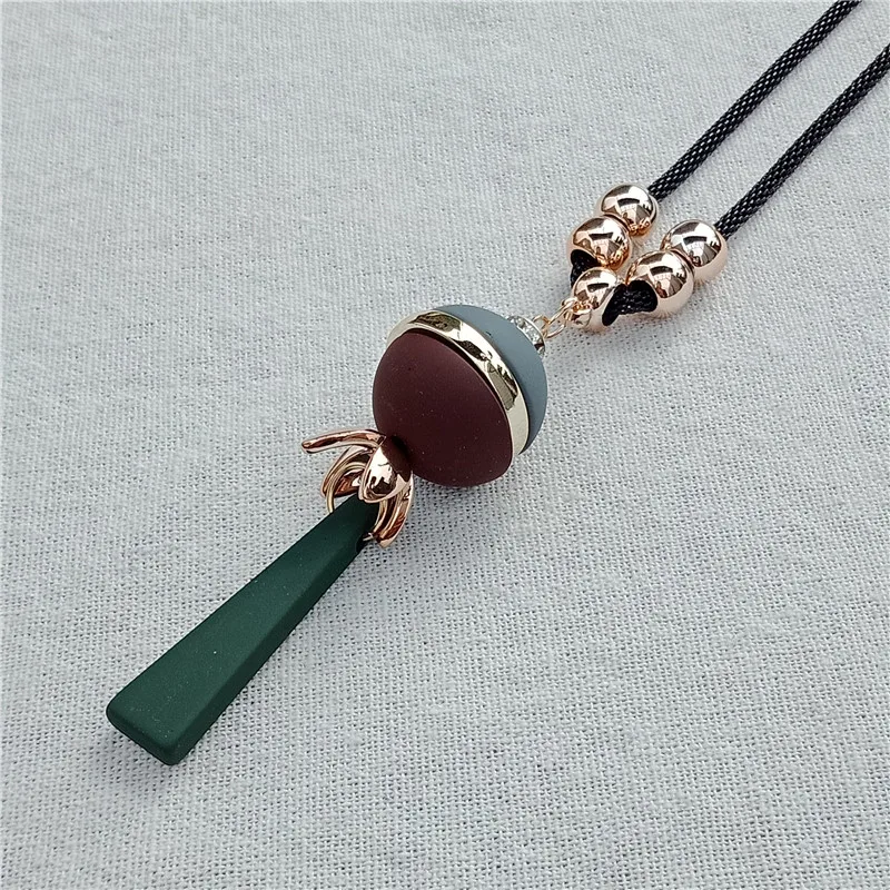 Geometric elements acrylic combination pendant Long paragraph Ms. necklace sweater chain simple style ladies wholesale | Украшения и