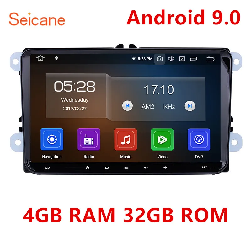 Seicane Android 9,0 9 дюймов Автомобильный мультимедийный плеер gps навигация для Фольксваген Scirocco Golf Polo Passat b5 Jetta Tiguan