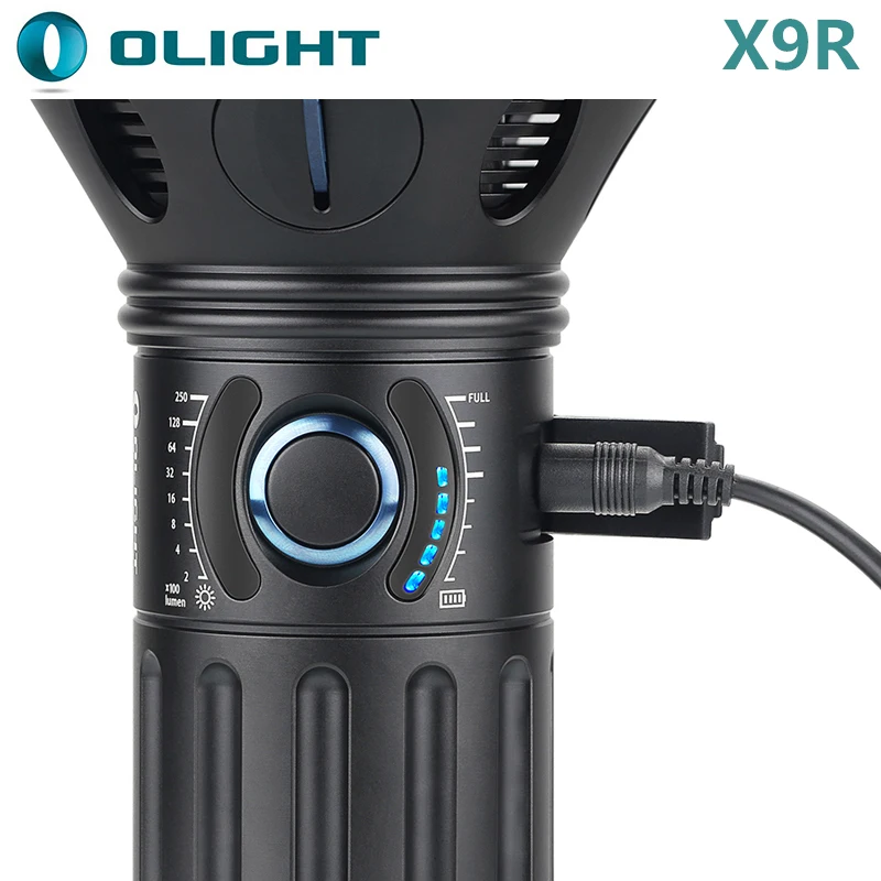 Новый светодиодный перезаряжаемый фонарик с литий-ионным аккумулятором Olight X9R