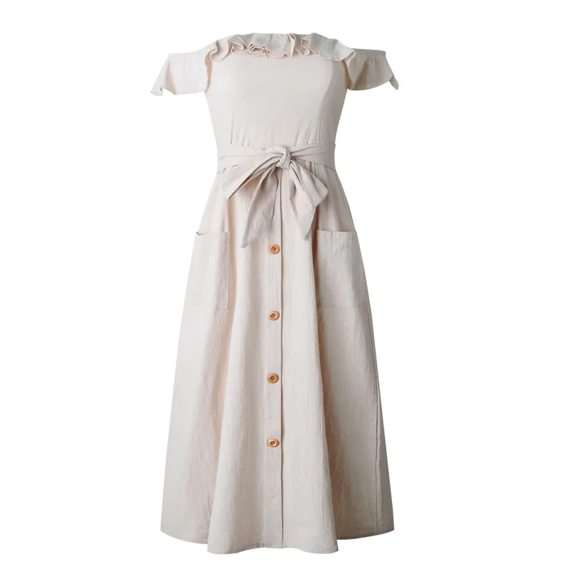 2019 летнее Повседневное платье трапециевидной формы для леди сексуальное с