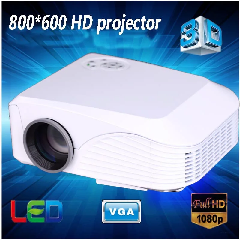 Супер яркий светодиодный мини-проектор full hd 3d led короткое расстояние броска