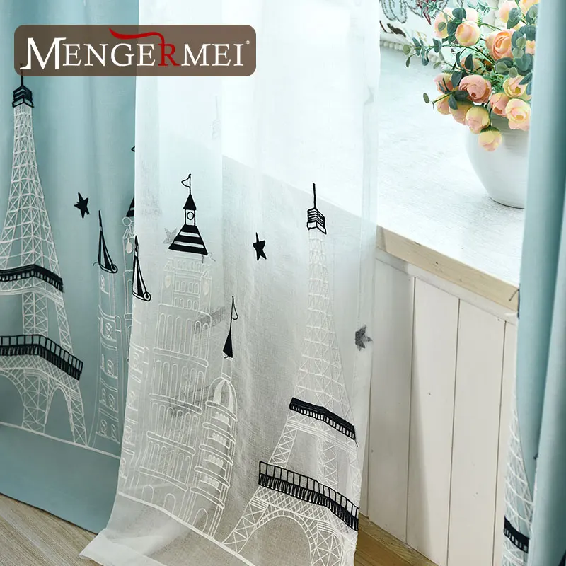 Замок звезды затемненные шторы для гостиной оконные спальни современные детской