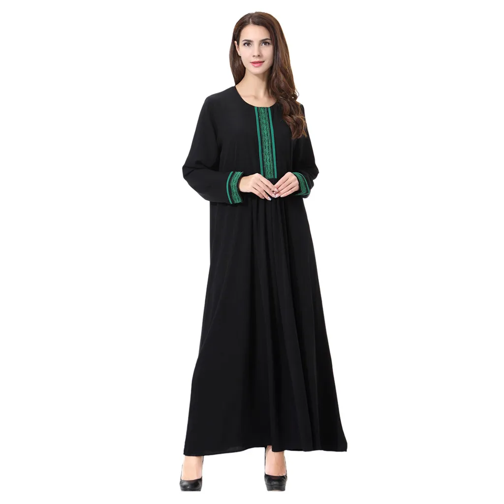 Большие размеры Vestidos2019 Abaya в стиле Бангладеш мусульманская абайя для женщин