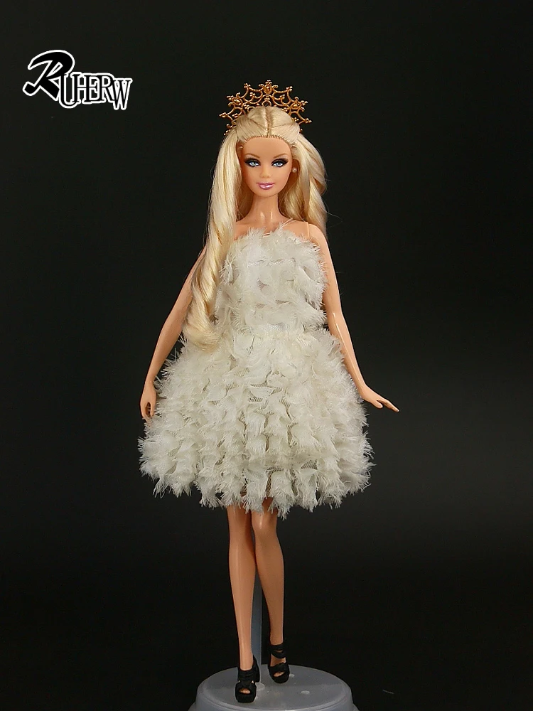 2017 новые высококачественные платье ручной работы для куклы Барби уникальная