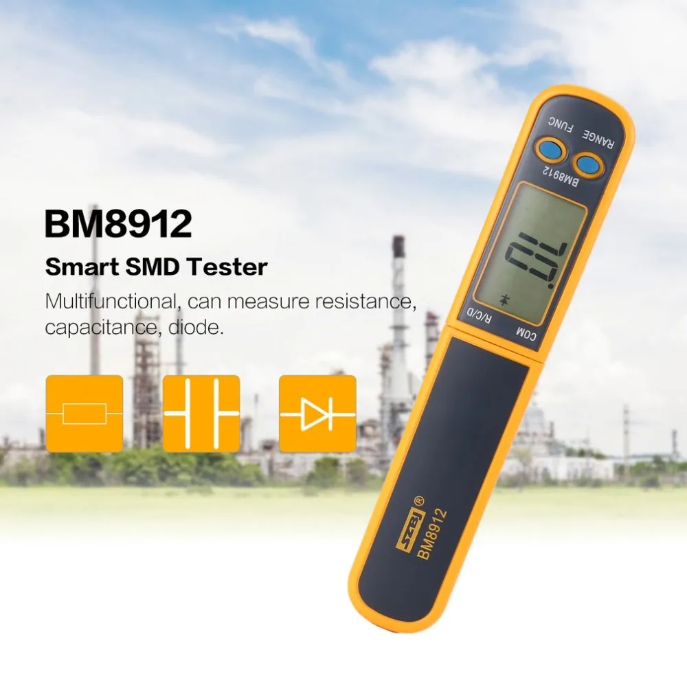 BM8912 Смарт SMD тест er Сопротивление измеритель емкости диод цифровой патч