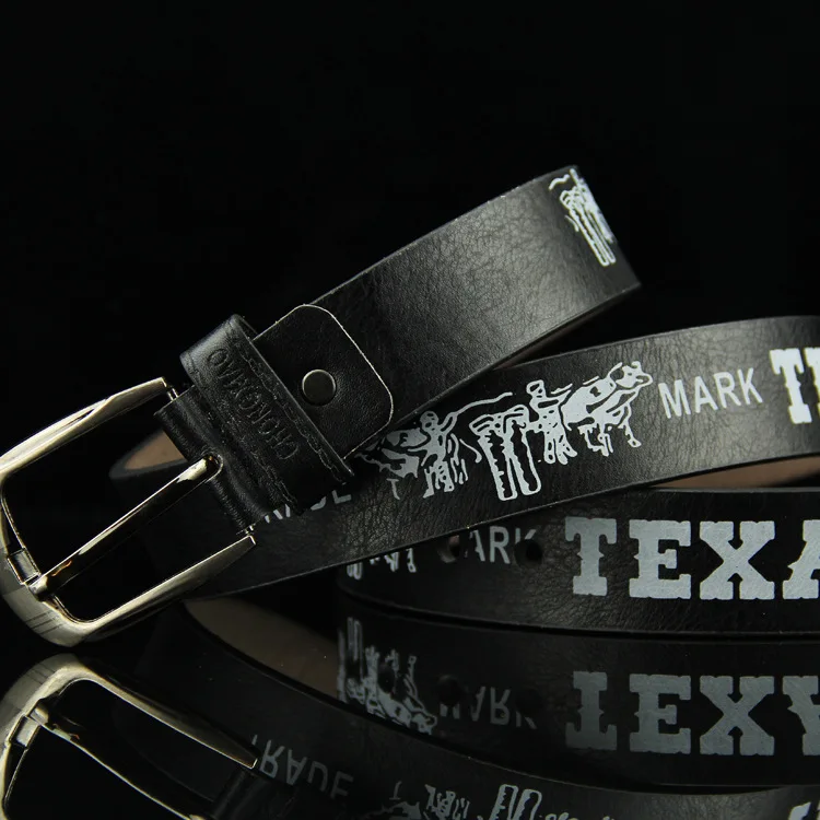 Taobao пояс новые люди печать бык штамповщика Европа и США Панк локомотив Мужская