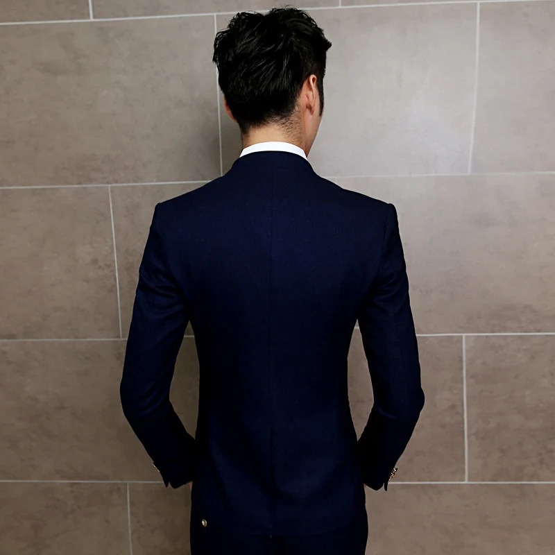 Новая одежда для маленькой девочки 2 шт./компл. Slim Fit Пром Homme мужские костюмы