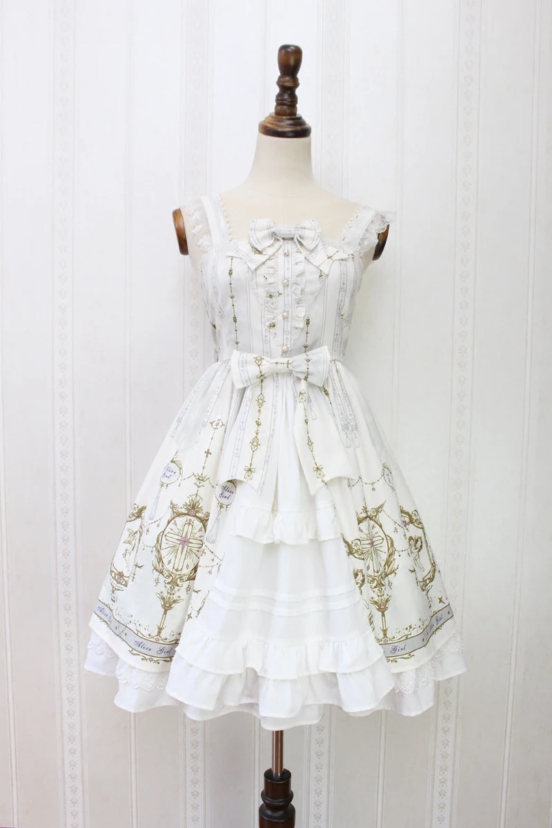 Повседневное платье в стиле &quotЛолита&quot с изображением ангела и Креста|dress alice|dress