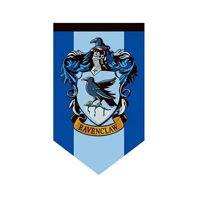 Вечерние баннеры с изображением Гарри Поттера Ravenclaw, флага колледжа, украшения и подарок для детей - Цвет: 2
