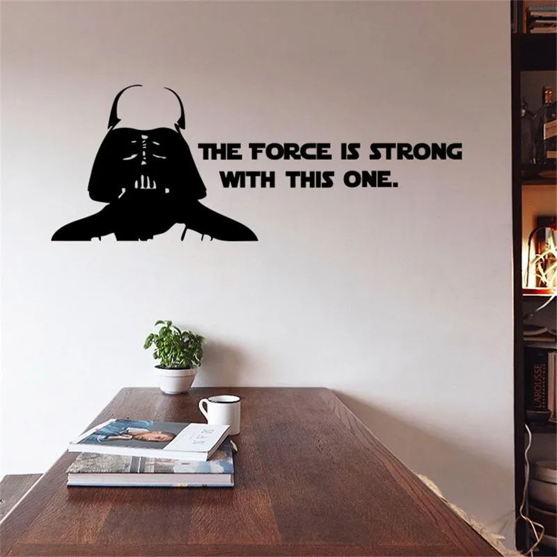 Наклейки на стену 2016 г. Звездные войны сильный постер наклейки для детской