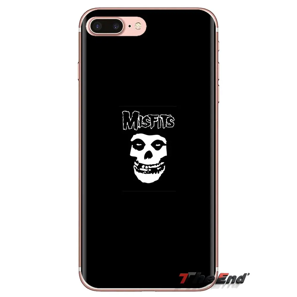 Прозрачный мягкий чехол misfits Rock с принтом для Xiaomi Redmi 4A S2 Note 3 3S 4 4X 5 Plus 6 7 6A Pro Pocophone F1 |