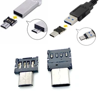 5pcs android adapter otg multi function converter usb interface to type c adapter micro transfer interface for data
