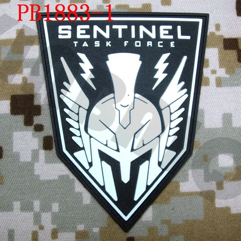 PB1883 White 3D ПВХ патч Advanced Warfare Сентинел TASK FORCE - Цвет: PB1883 White