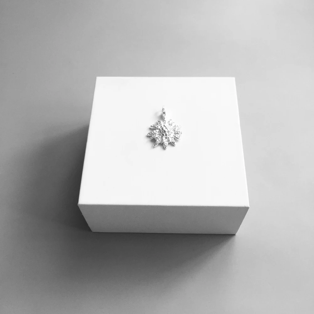 Очаровательные Подвески с белым цирконием Edelweiss модный браслет цепочка ожерелье