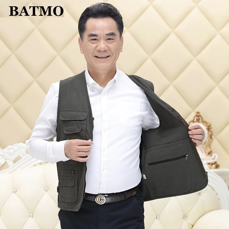 BATMO 2019 Новое поступление высокое качество 100% хлопок жилет для рыбалки много