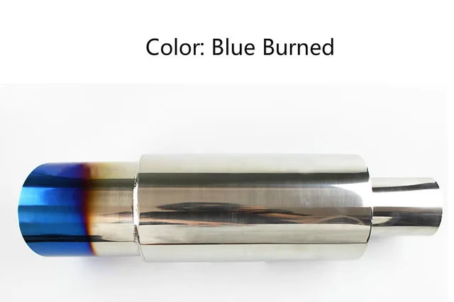 Blue Hi power HK Neo Универсальный в форме эллипса выхлопные глушители синяя сжигаемая выхлопная труба для Honda Civic Jazz XC-EX001 - Цвет: Blue