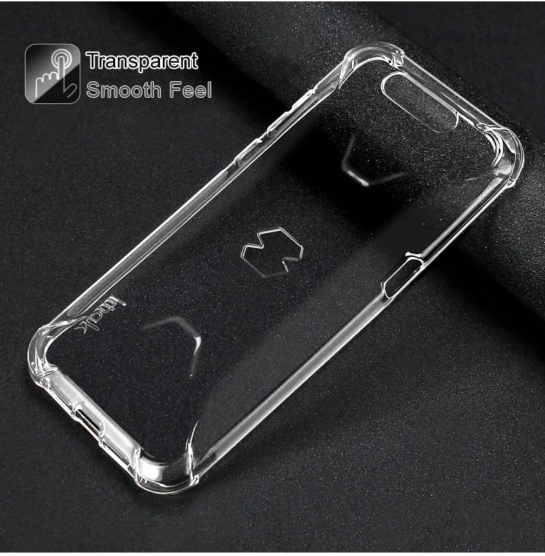 IMAK Для Xiaomi черный чехол с акулой чехол силиконовый мягкий чехол для телефона из ТПУ 5,9" для черной акулы защитный экран+ защита экрана