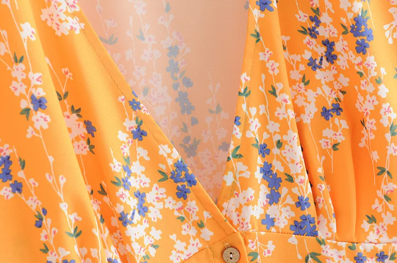 Для женщин желтое платье 2019 летнее милое мини для девочек Платья с цветочным