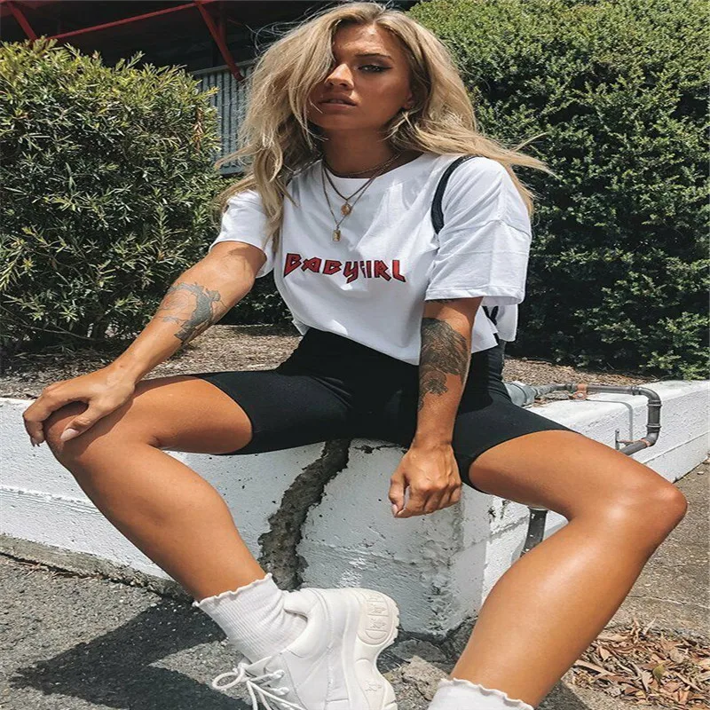 2019 Модные женские летние велосипедные шорты танцевальный тренажерный зал Байкер