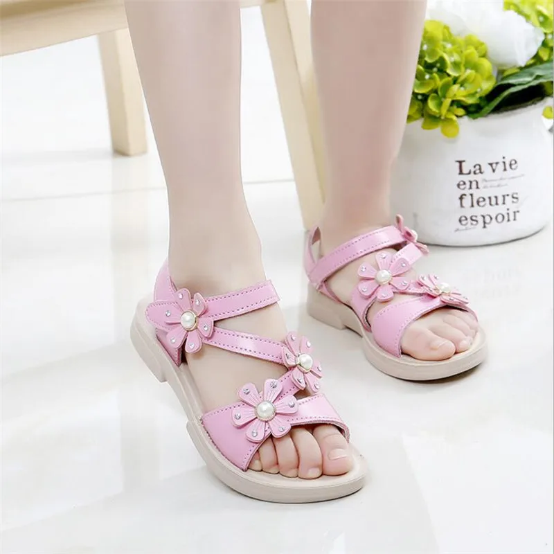 Детские сандалии с бантом бабочкой модные летние для девочек EU21 36 2019|children sandals|girls