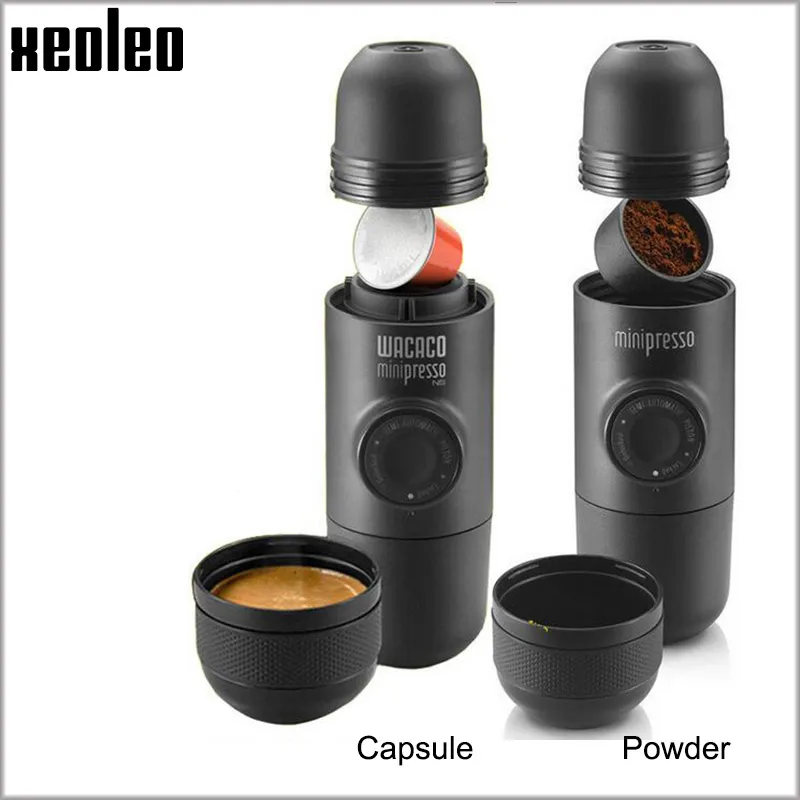 Wacaco Minipresso, Кофеварка, Ручной пресс, капсула и порошок, кофемашина, ручная Эспрессо-машина, портативная, для путешествий, кофе