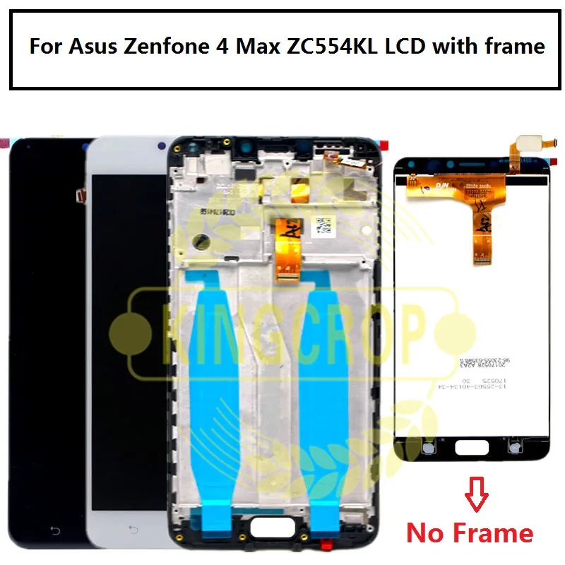Сенсорный ЖК экран для Asus Zenfone 4 Max ZC554KL X001D дигитайзер запасные части дисплея 5