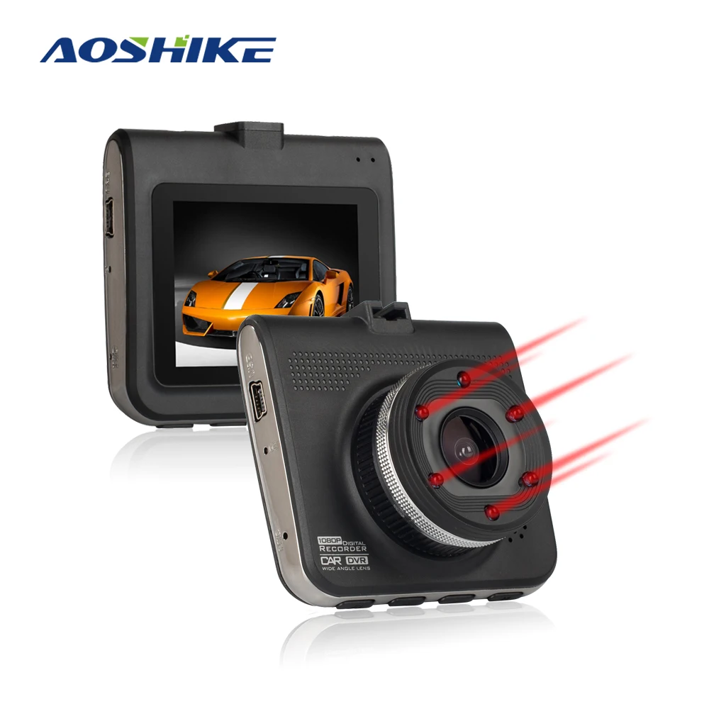 Aoshike 2.4-дюймовый Автомобильный видеорегистратор с функцией ночного видения Full HD