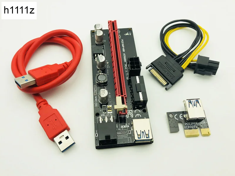Карта расширения VER009S PCI E 60 см кабель USB 3 0 для майнинга биткоинов ETH EOS|Платы