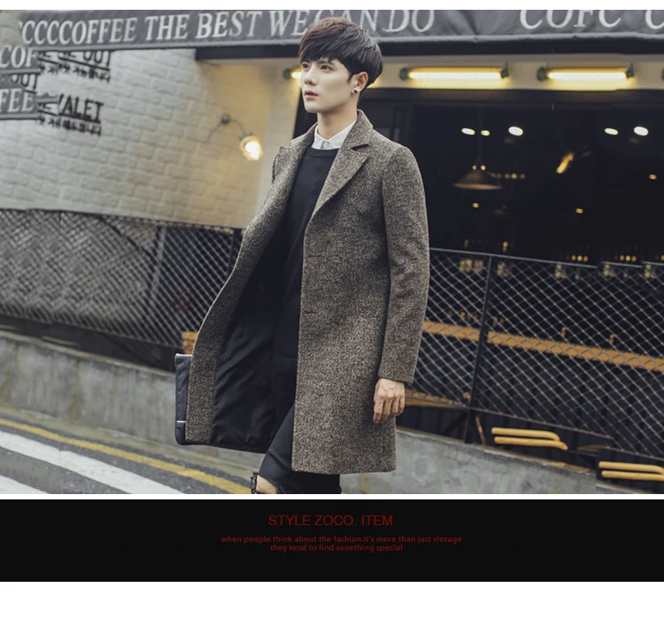 Plus Size Mens Long Trench Coats Korean Fashion Men Spring Autumn Notched Outwear Trenchcoat Vintage Oversize Windbreaker Male