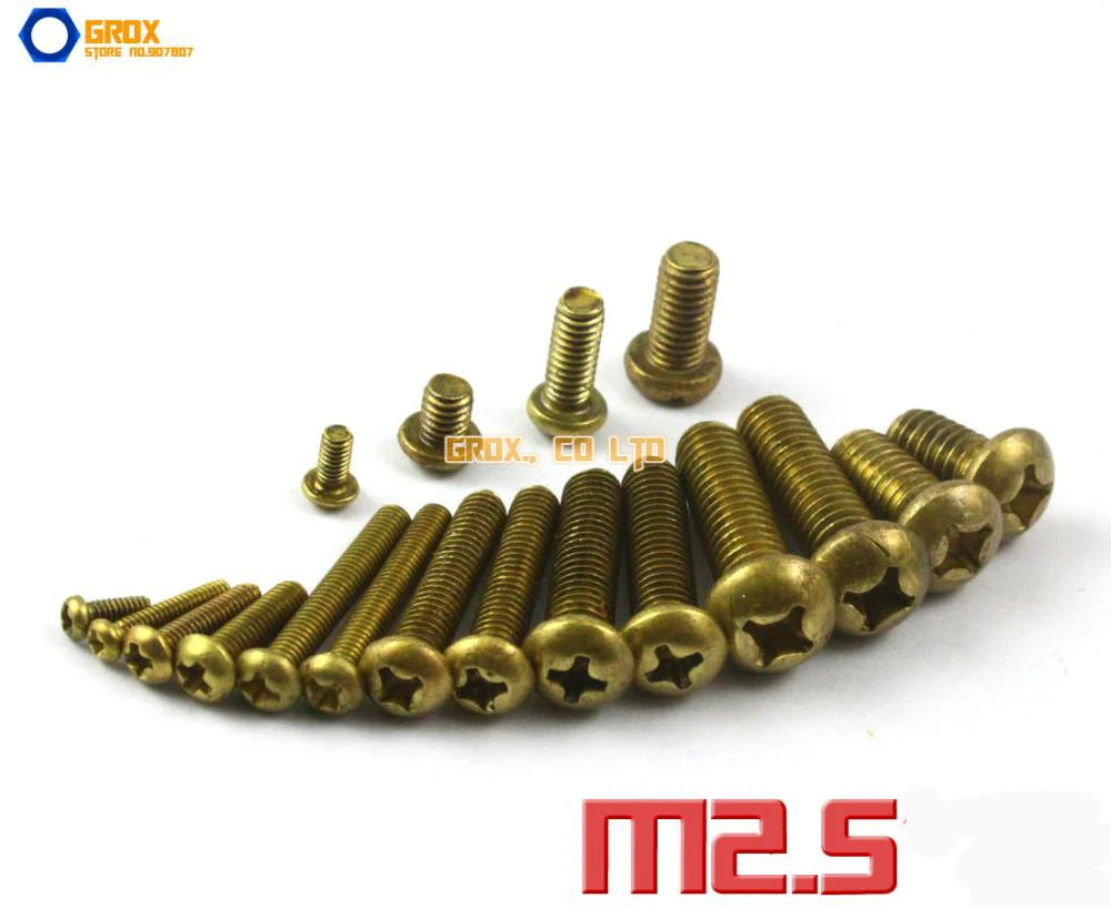 

M2.5 латунный болт для головки сковороды