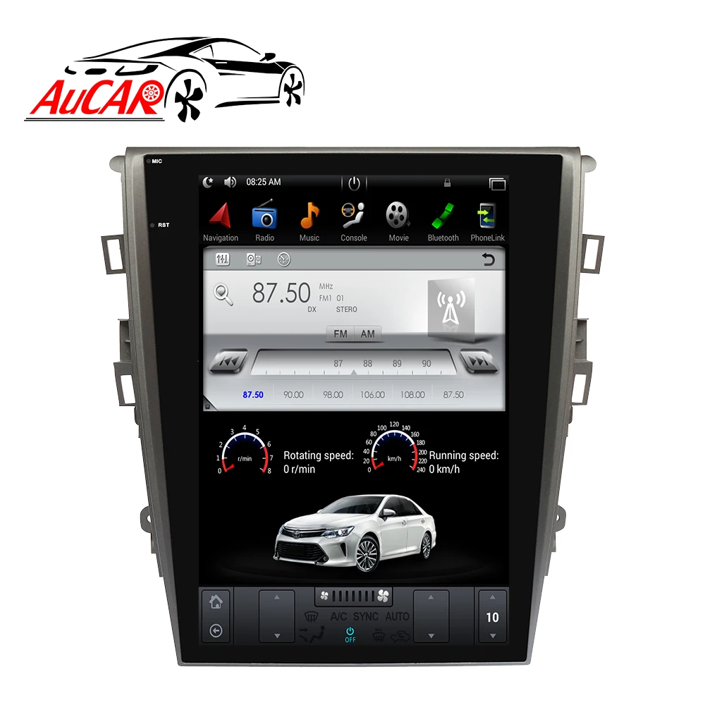 

Tesla Style 12.1" for Ford Mondeo car radio car multimedia player GPS System Audio Bluetooth Radio WIFI 4G Vertical Stereo IPS