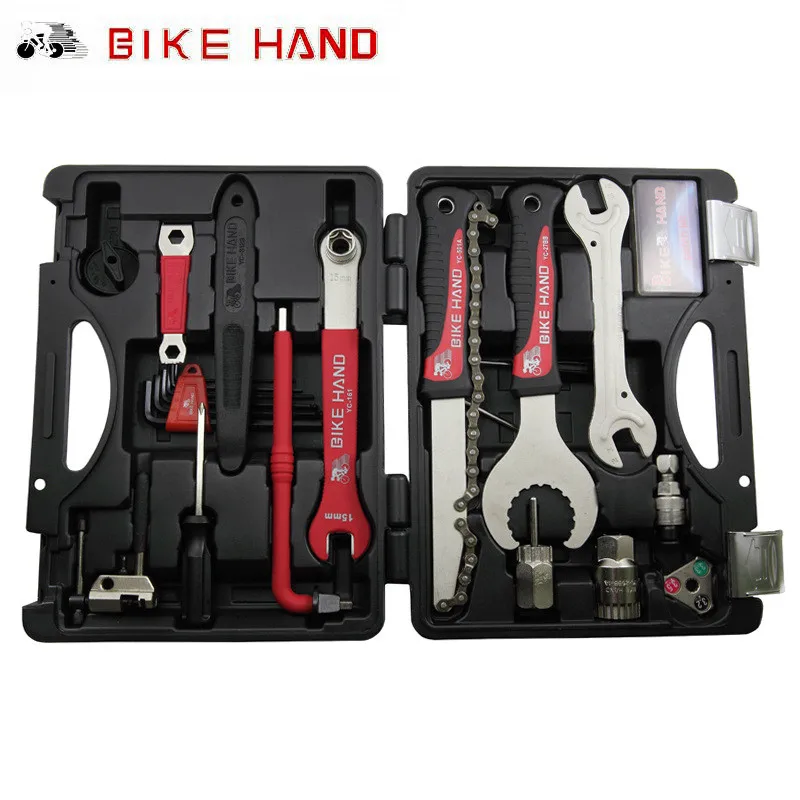 Набор комбинированных инструментов для велосипеда BIKEHAND, профессиональный инструмент для обслуживания горного велосипеда, ручные инструменты для ремонта велосипеда, аксессуары для всего велосипеда