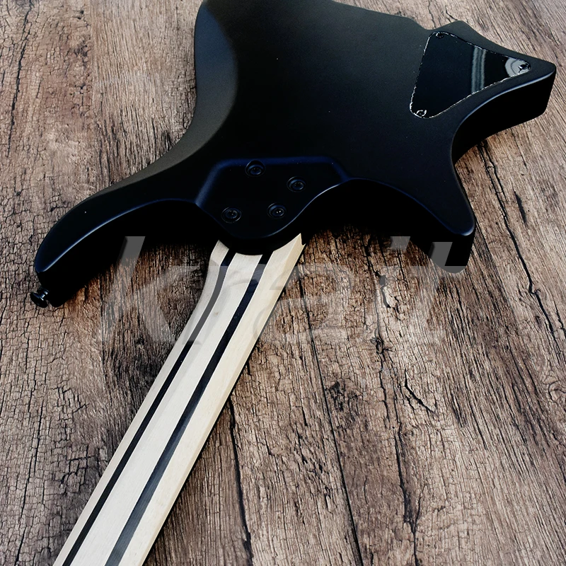 Krait безголовая гитара strandberg безголовая электрогитара ольховая древесина фанный лад черное дерево Лада черная фурнитура