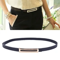 luxury metal buckle thin belt classic wild female minimalist thin belt straps waistband cummerbund for apparel accessories 2019