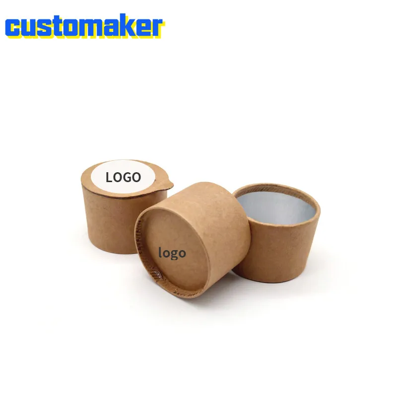 100 шт. Экологически чистый пищевой экологически безопасный крафт контейнер