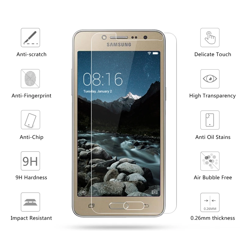 2.5D 0 26 мм 9H Премиум Закаленное стекло для Samsung Galaxy J2 Prime SM G532F защитная пленка|glass for