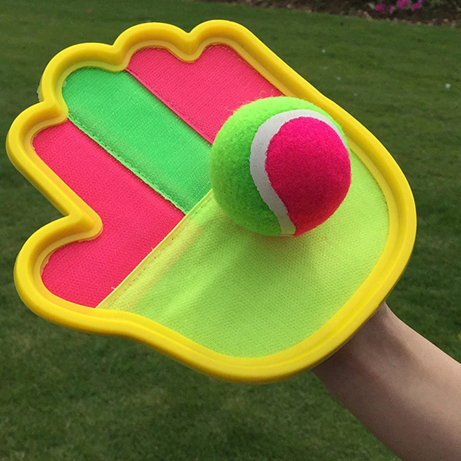 Уличный флуоресцентный мяч для детей двойная игра спортивная семейный родитель