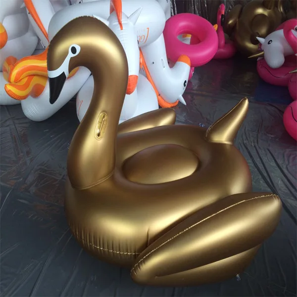 

190cm 75inch Giant Pool Floats Inflatable White/Black/Golden Swan Swimming Floating Adults Water Toys Fun Mattress Boia Piscina