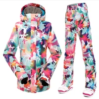 new ski suit set womens snowboard jacket and pants ski suit women windproof waterproof womens winter jackets free deliver