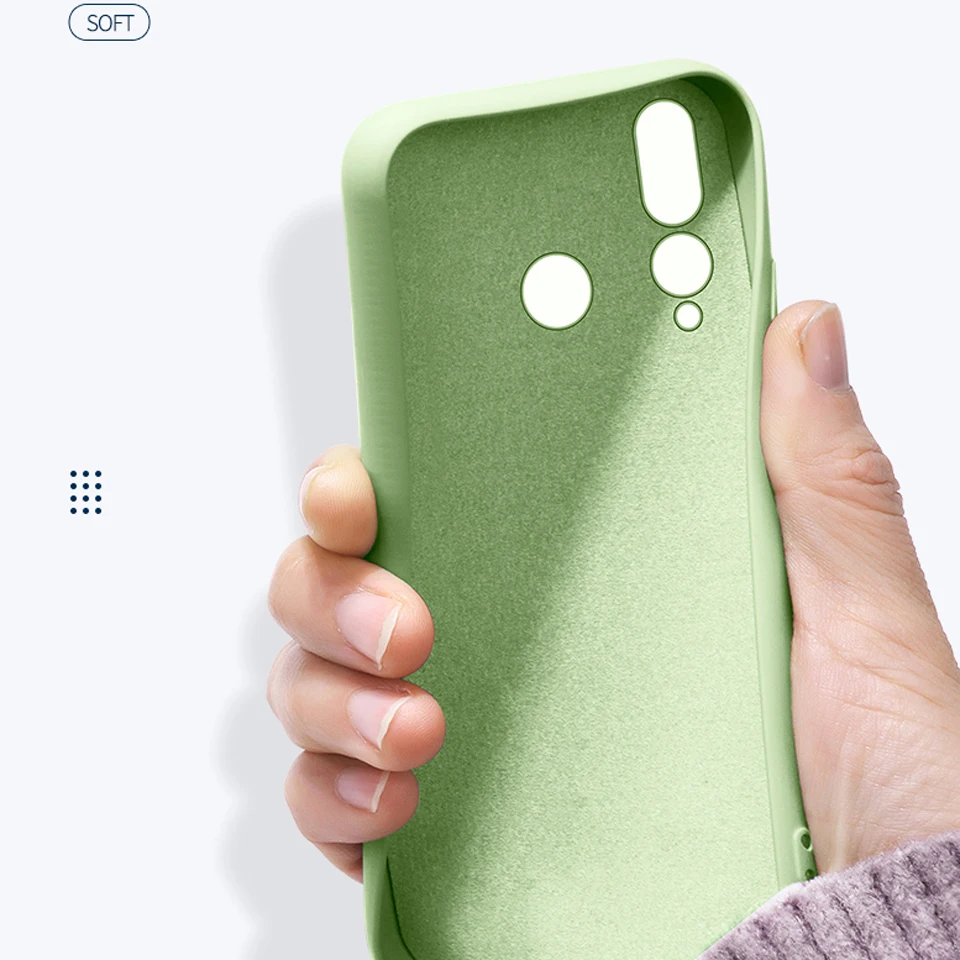 Для huawei Nova 4 4E 3 3i 2 S Чехол Мягкий сенсорный ТПУ официальный бренд Жидкая