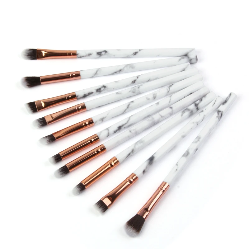 10pcs-gray 7/10 шт. кисти для макияжа многофункциональная косметика макияж, кисть для консилера, кисть теней Фонд кисти для макияжа Набор инструментов набор кисточек для макияжа бровей - Handle Color: 10pcs-gray