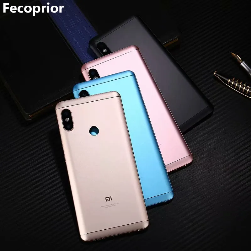 Оригинальный корпус для Xiaomi Redmi Note 5 Pro Note5 Металлическая задняя крышка с кнопками