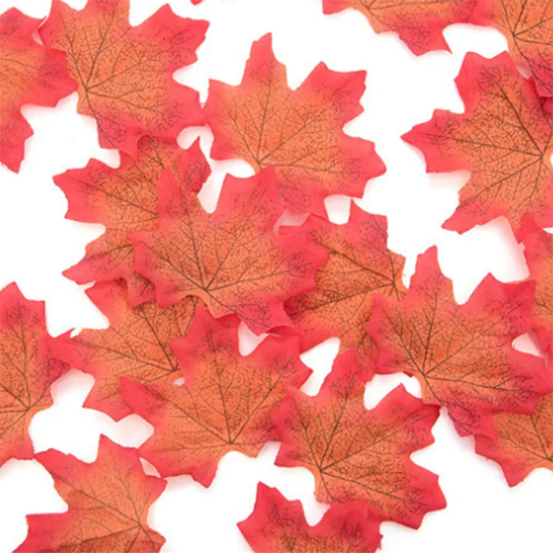 Искусственные кленовые листья искусственные осенние имитация кленовых листьев
