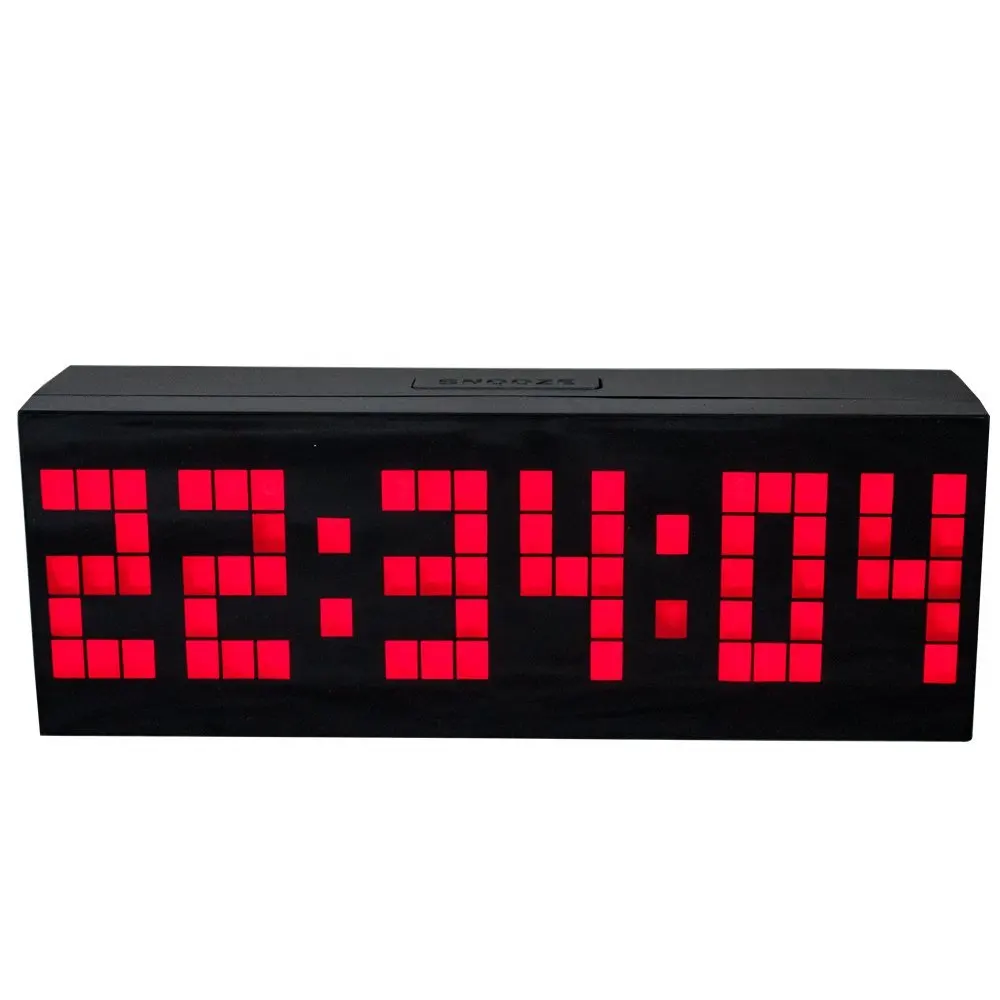 

Big Led Digital Clock With Snooze Alarm Calendar Temperature Countdown Function