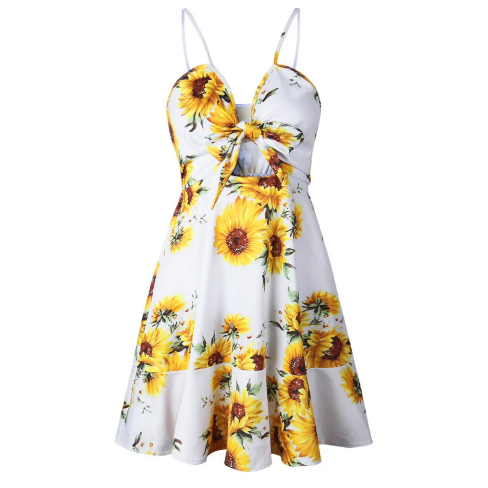 

2019 Women Dress Fashion New Hot Female Print Sleeveless Elegant Casual Dress Summer Ladies High Quality Dress robe femme DD5