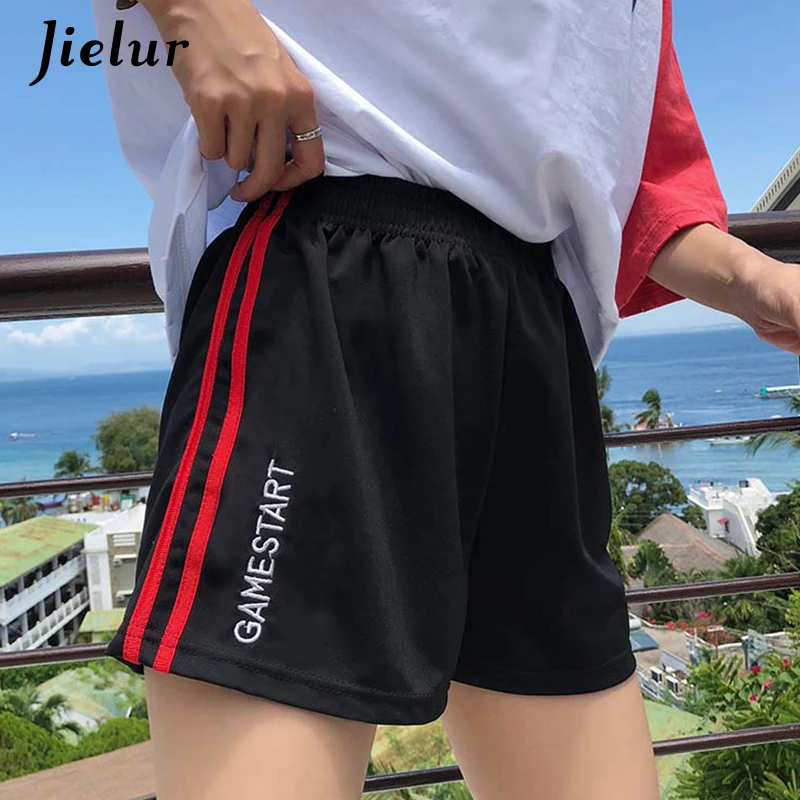 Шорты Jielur женские спортивные с широкими штанинами повседневные короткие штаны