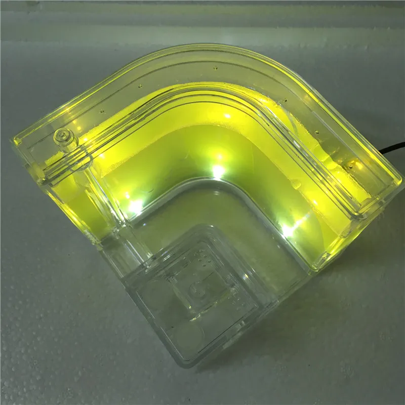 led yellow Животное муравьиная ферма подарок на день рождения животное вилла дом королева муравьи мастерская рептилий Муравьиное гнездо прозрачный дом экологический светодиодный ферма насекомых - Цвет: led yellow