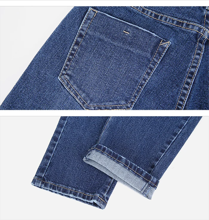 Женские классические джинсы LEIJIJEANS, голубые хлопковые свободные брюки из денима, полной длины, джинсы-бойфренды со средней посадкой, большие размеры, весна-лето