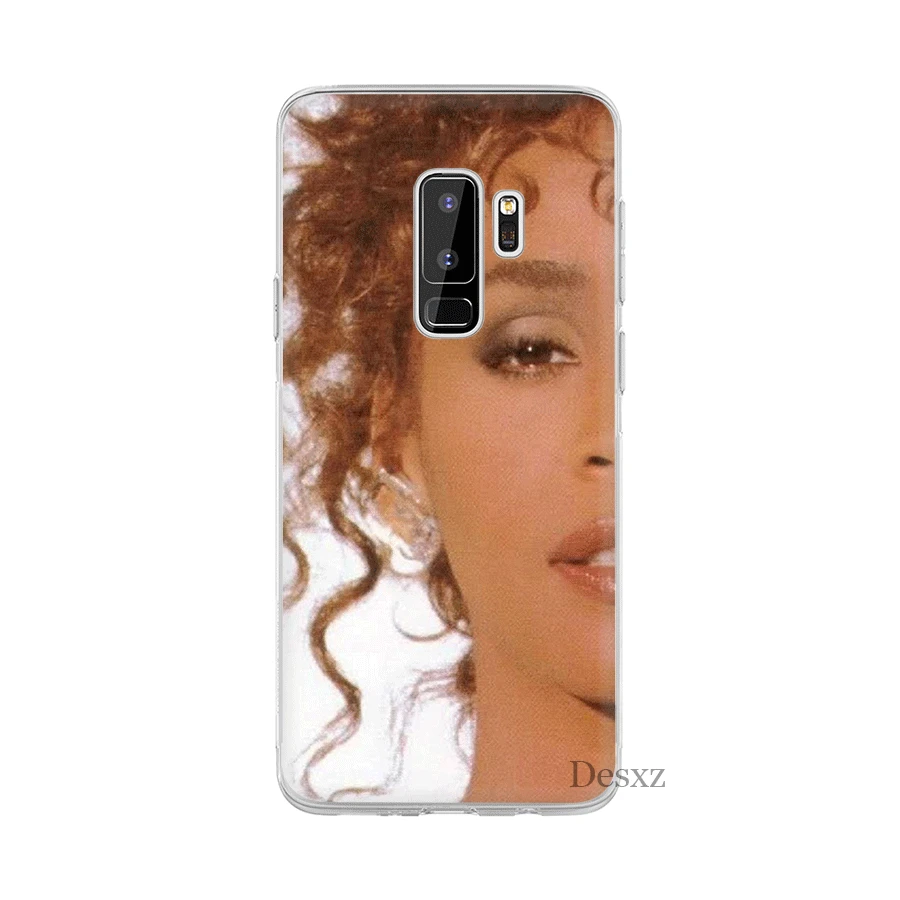 Singer Whitney Houston Phone Case Cover For Samsung Galaxy S8 S9 Plus Note 8 9 S7 Edge Soft TPU Cases | Мобильные телефоны и