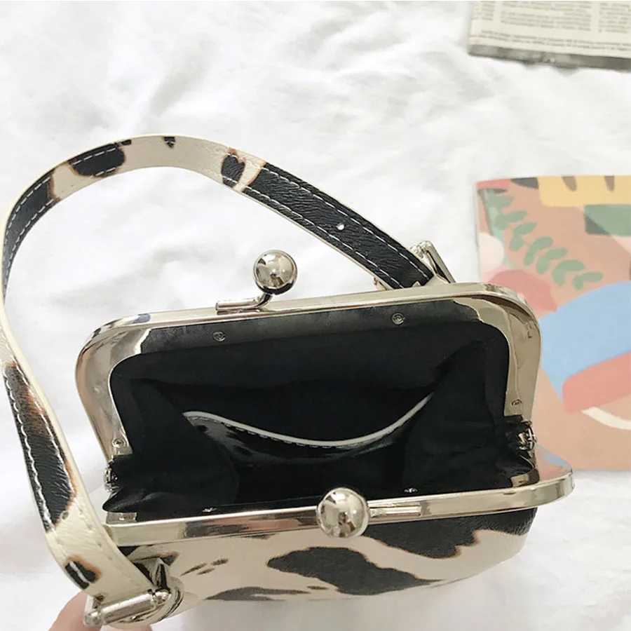 

Fashion Cow Pattern Clip Women Handbags Designer Brand Lady Crossbody Bags Luxury PU Female Shoulder Messenger Bag Small Purses